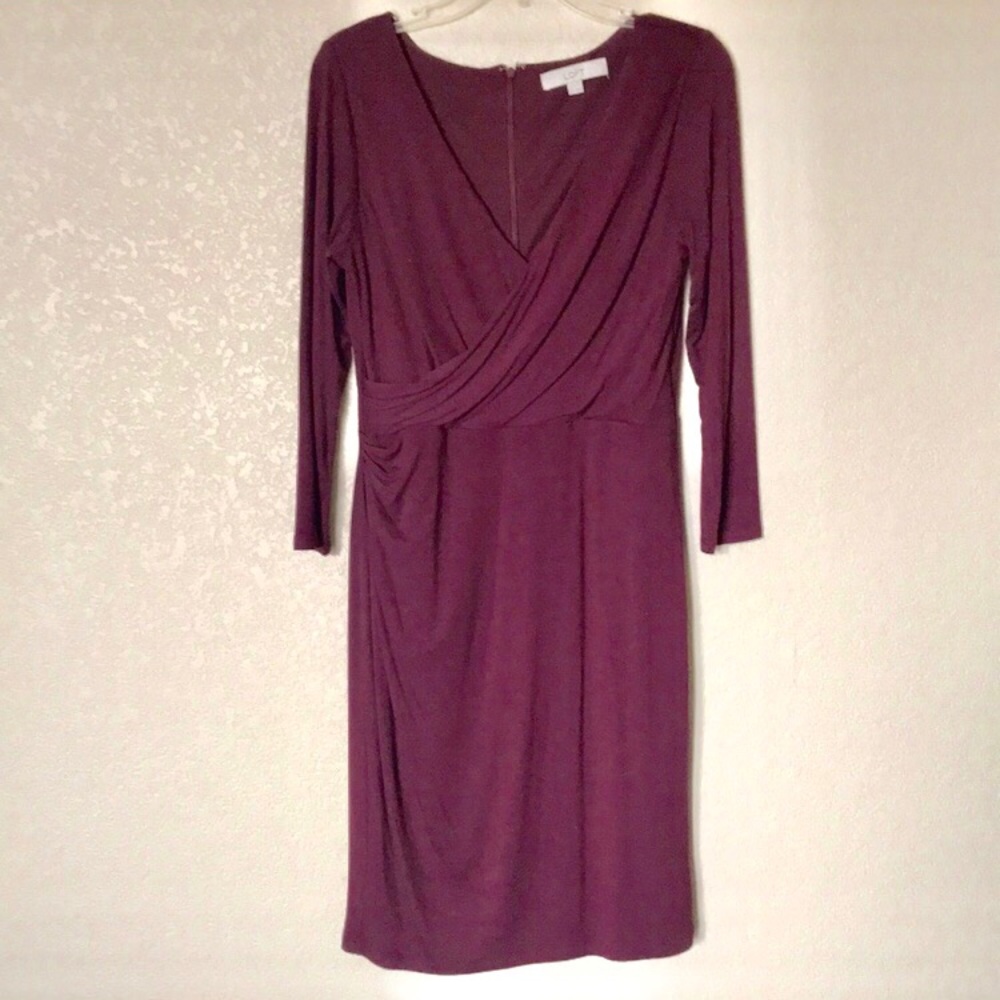 Ann Taylor LOFT faux wrap dress
